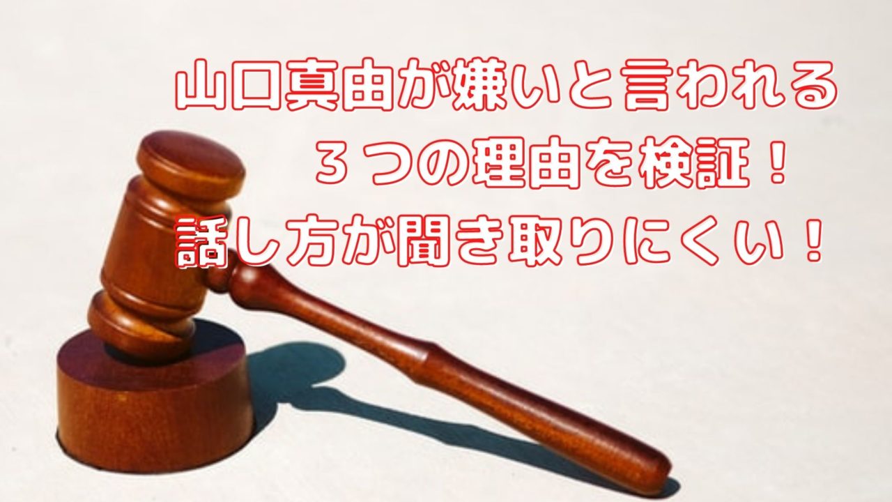 山口真由が話し方が聞き取りにくい 嫌いと言われる３つの理由を検証 Shioriのブログ