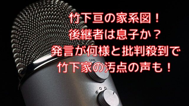 竹下亘の家系図 後継者は息子か 発言が何様と批判殺到で竹下家の汚点の声も Shioriのブログ