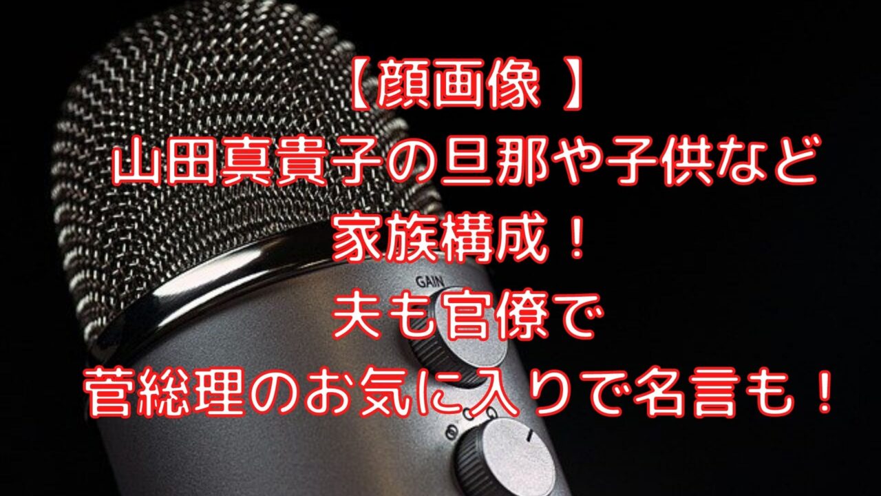 顔画像 山田真貴子の旦那や子供など家族構成 夫も官僚で菅総理のお気に入りで名言も Shioriのブログ