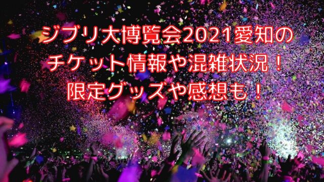 ジブリ大博覧会21愛知のチケット情報や混雑状況 限定グッズや感想も Shioriのブログ